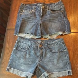 Bundle denim shorts Faded glory & American Eagle